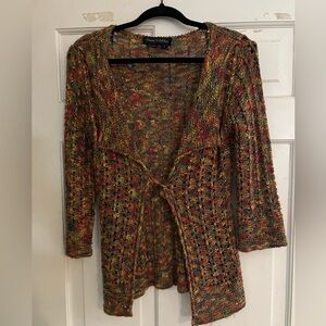 Flora Ashley open tie cardigan, size S